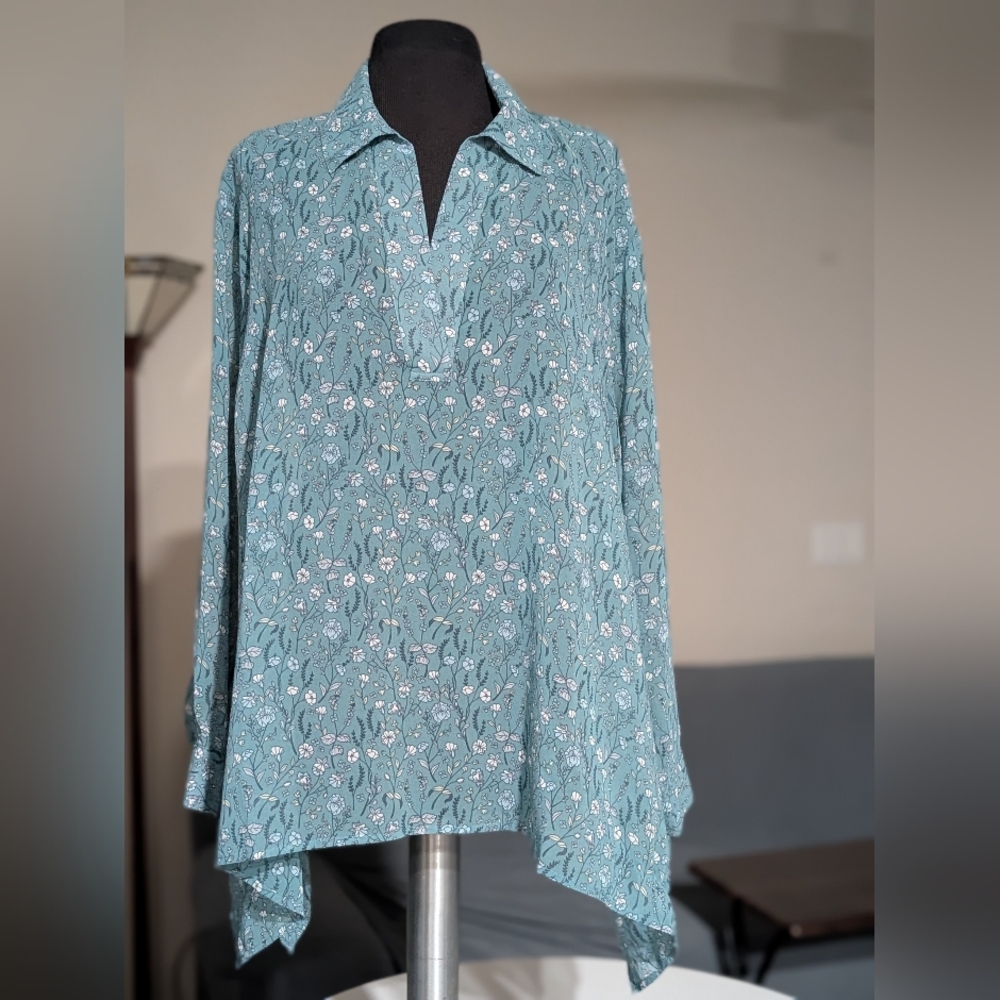 CAbi Chase blouse Field of Flowers